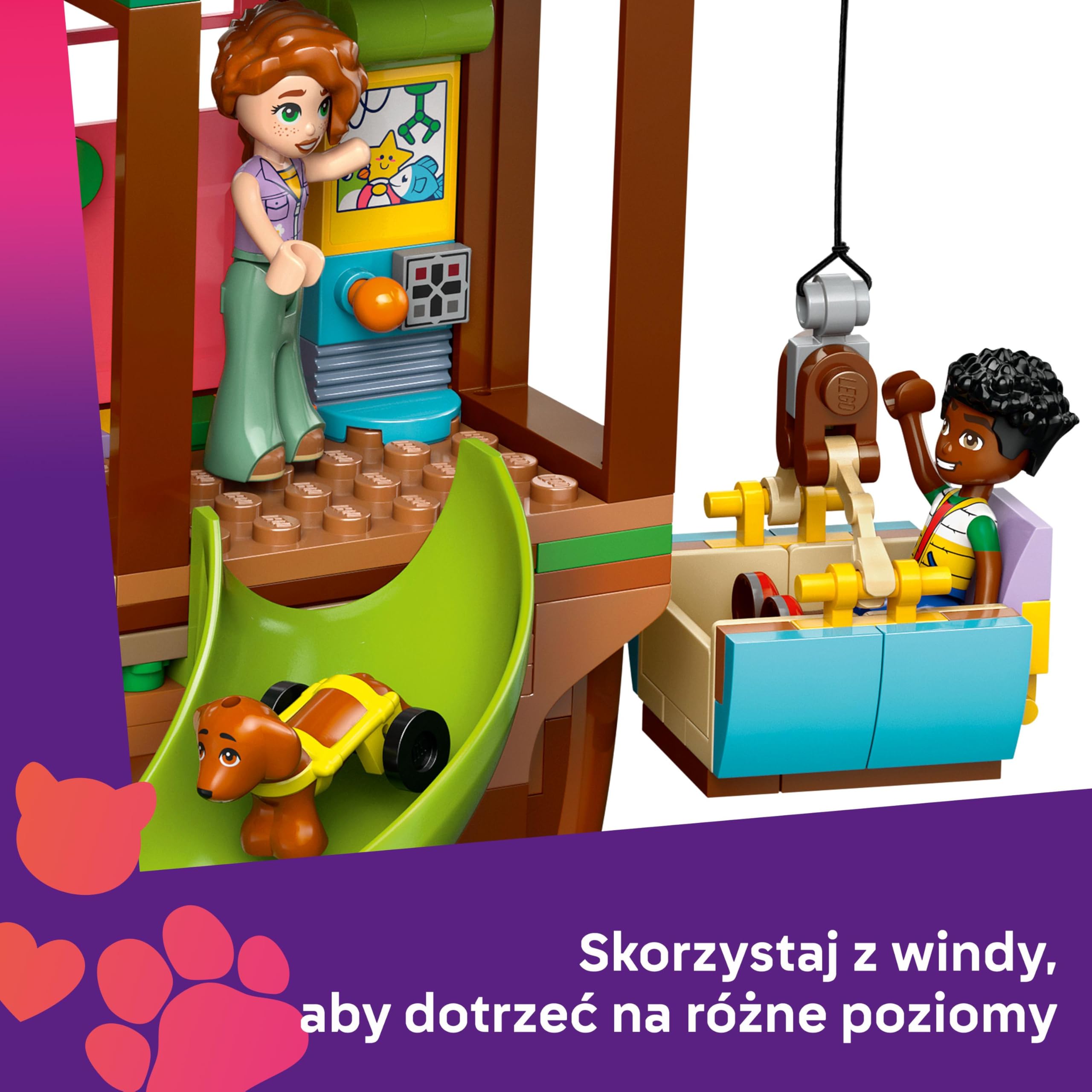 LEGO Friends Spotkanie w domku na Drzewie Przyjaźni 42652 | Zabawa w przyjaźń, zestaw ze zwierzątkami, prezent dla dziewczynki i chłopca 8+, 701 elementów