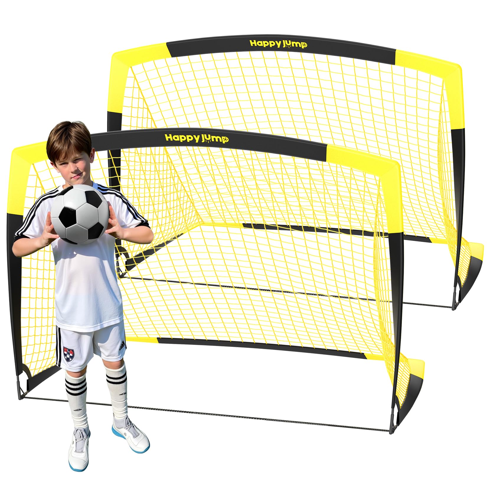 Quick Setup Pop Up Football Goals - Ideal for Backyard and Sports Field Training