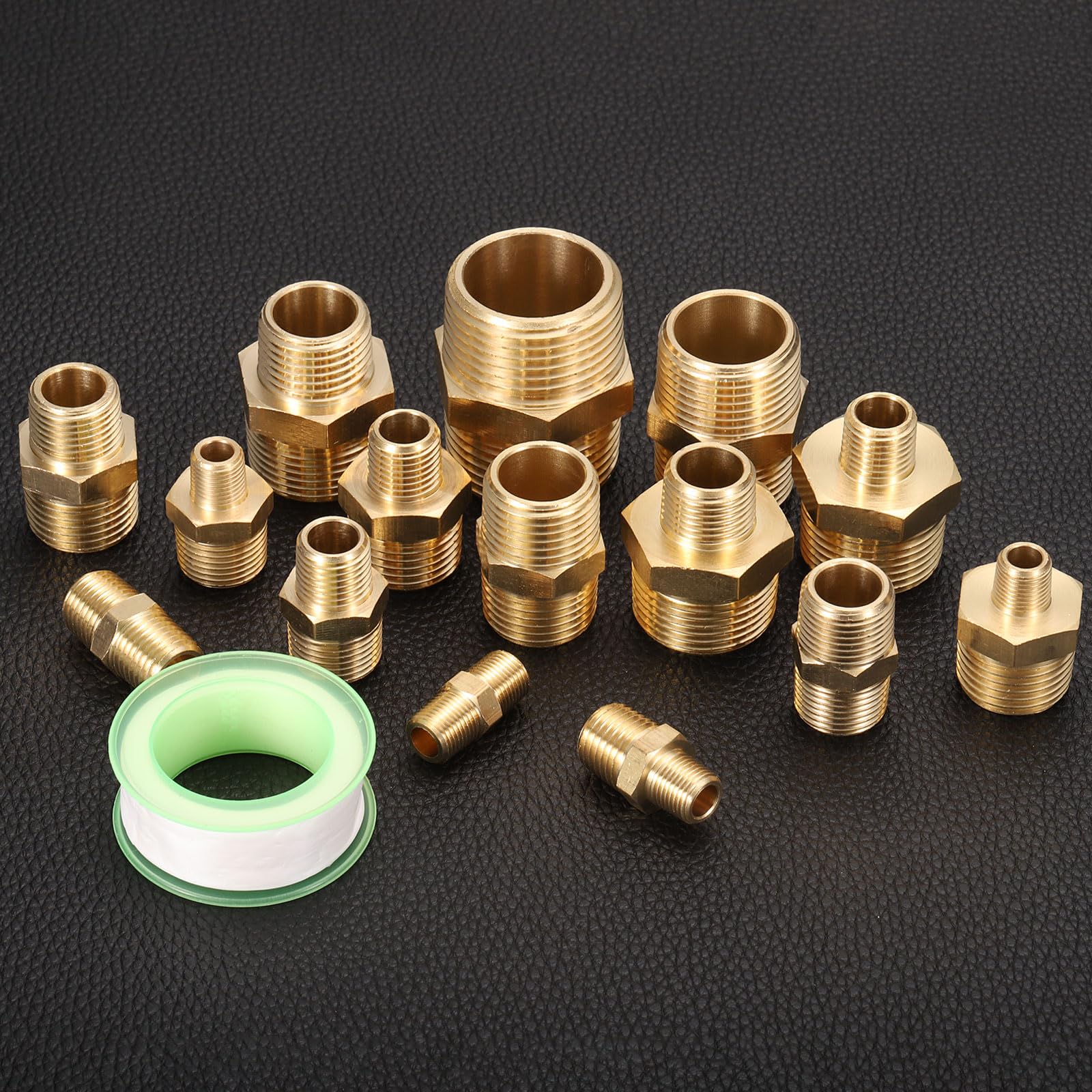 Amazon.co.jp: uxcell 真鍮製ヘキスニップルパイプ継手 1/2 メス x 3/4