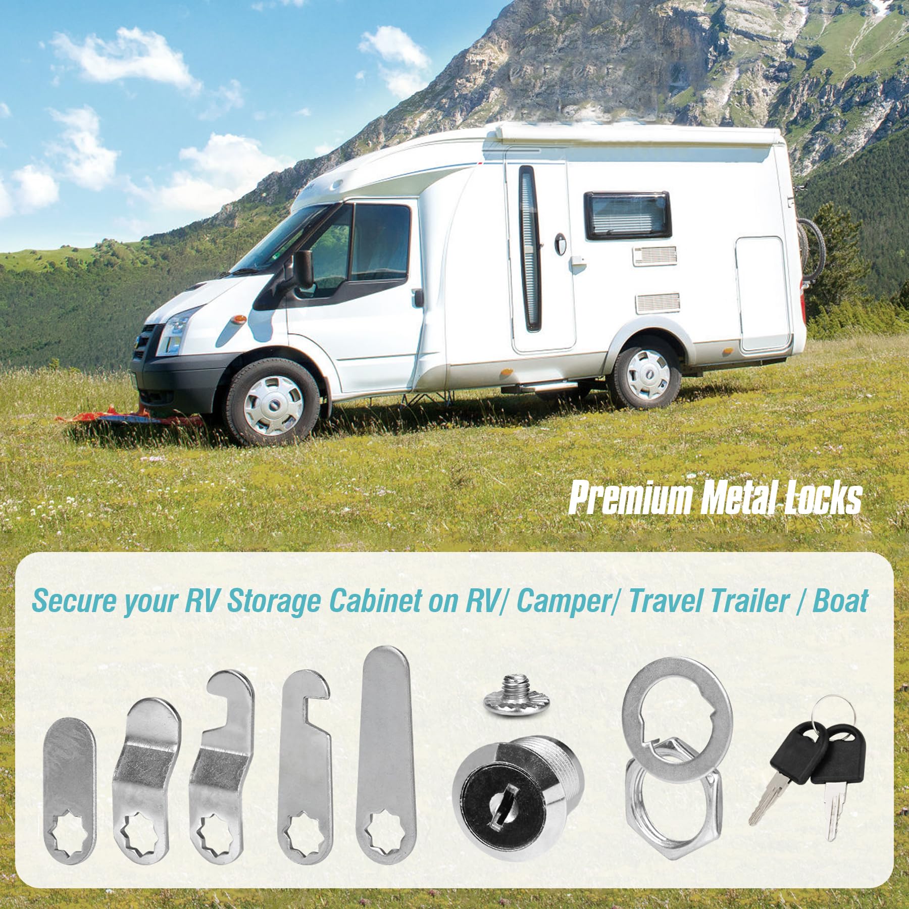 Spesh 4 Sets Cabinet Cylinder Locks - Image 4
