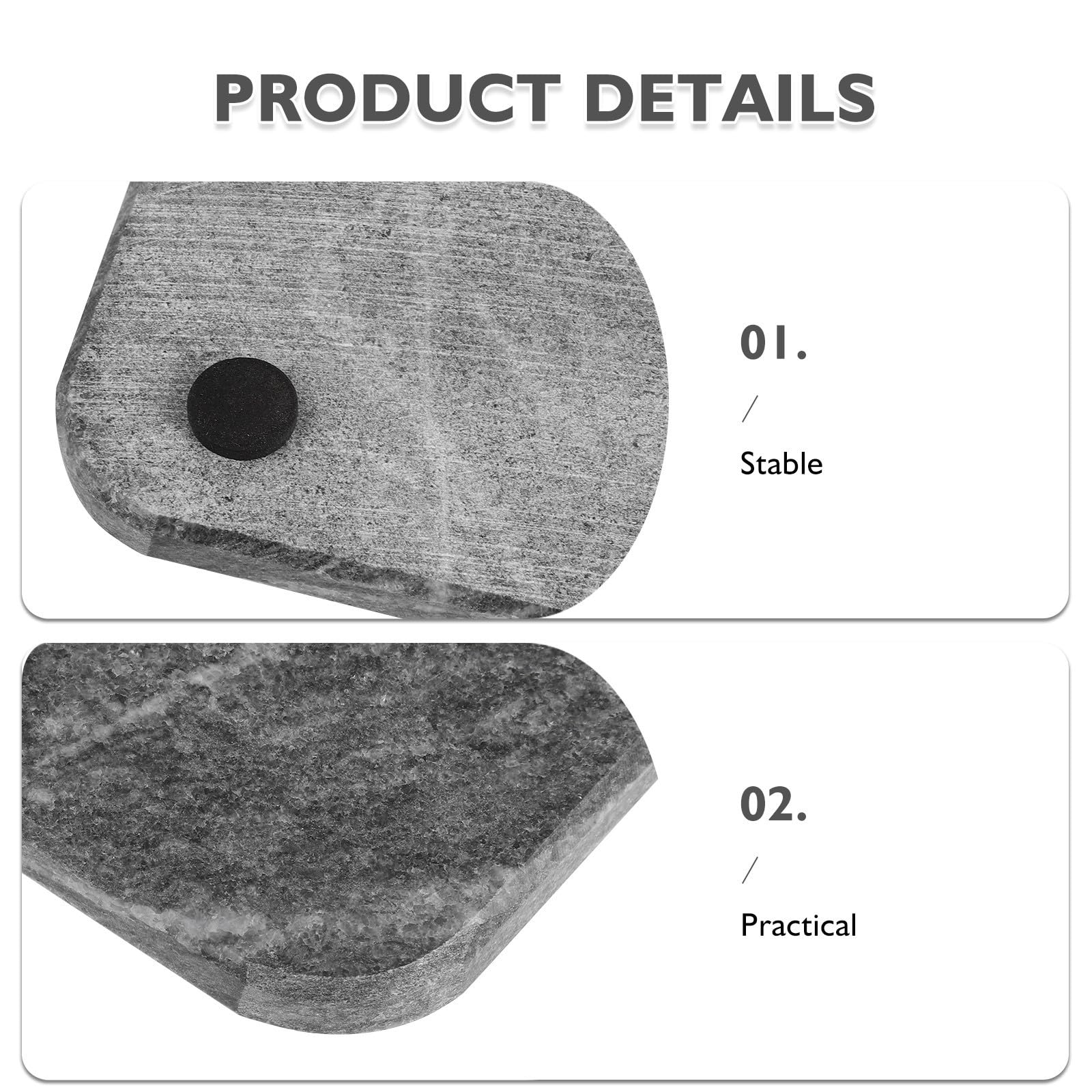 Tabla para Cortar de Mármol Natural Negro Textura Única Rectangular, Uso Versátil y Práctico para Cocina y Presentación Moderna de Alimentos