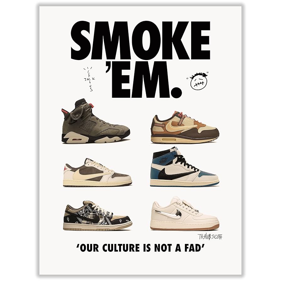 Amazon.com: CREAARO Hypebeast Sneaker Poster Unframed - Room