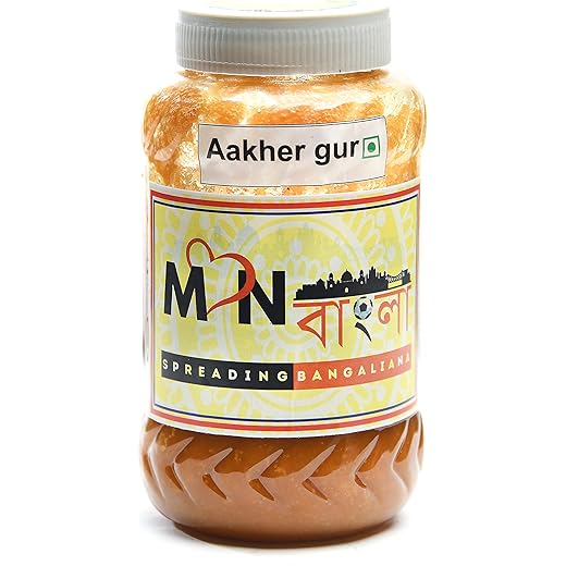 MonBangla Pure Aakher Gur (Sugarcane Jaggery) - 400 GMS