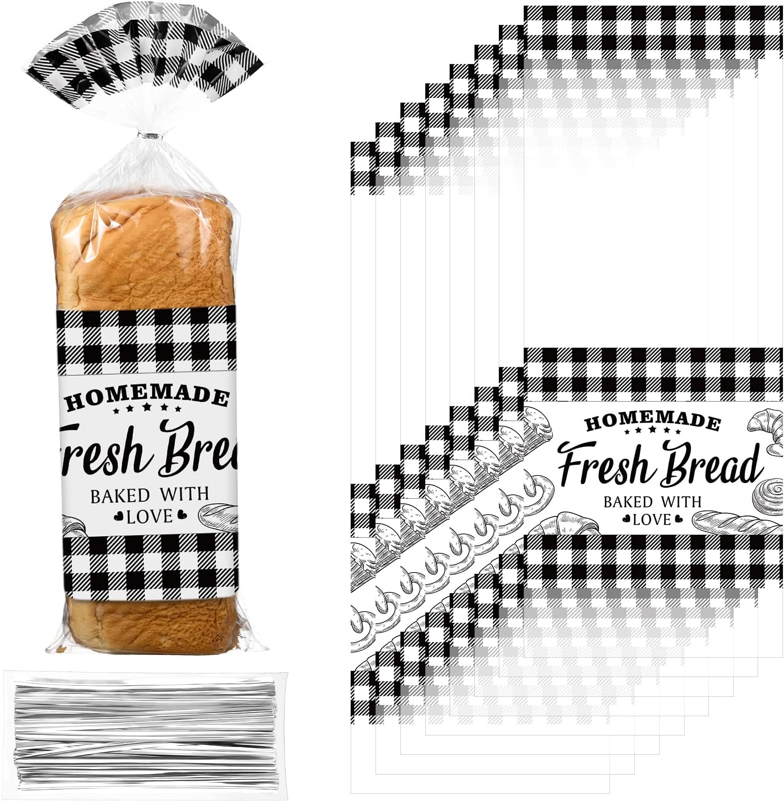 8 Bolsas Grandes De Pan De Lino Para Pan Casero, Contenedor | Cuotas