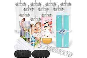 10-Pack Sublimation Tumbler Bulk for Crafting