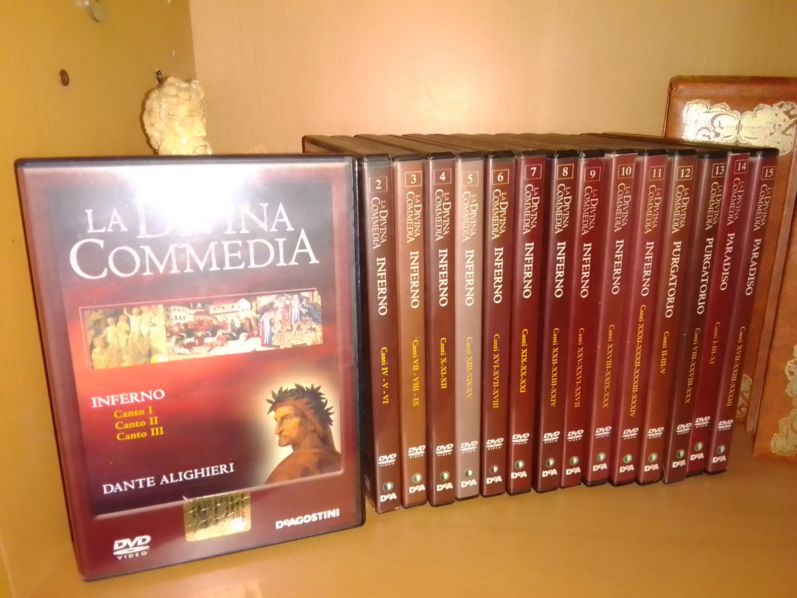 La Divina Commedia 3 volumi illustrati + La Divina Commedia 15 Dvd