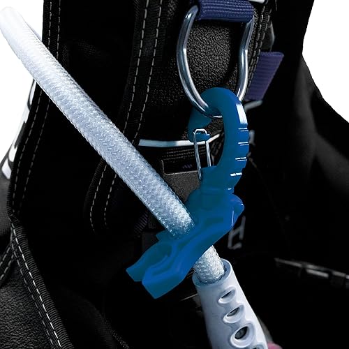 Miniatura 10 de Scuba Choice - Soporte para manguera doble con clip, color azul