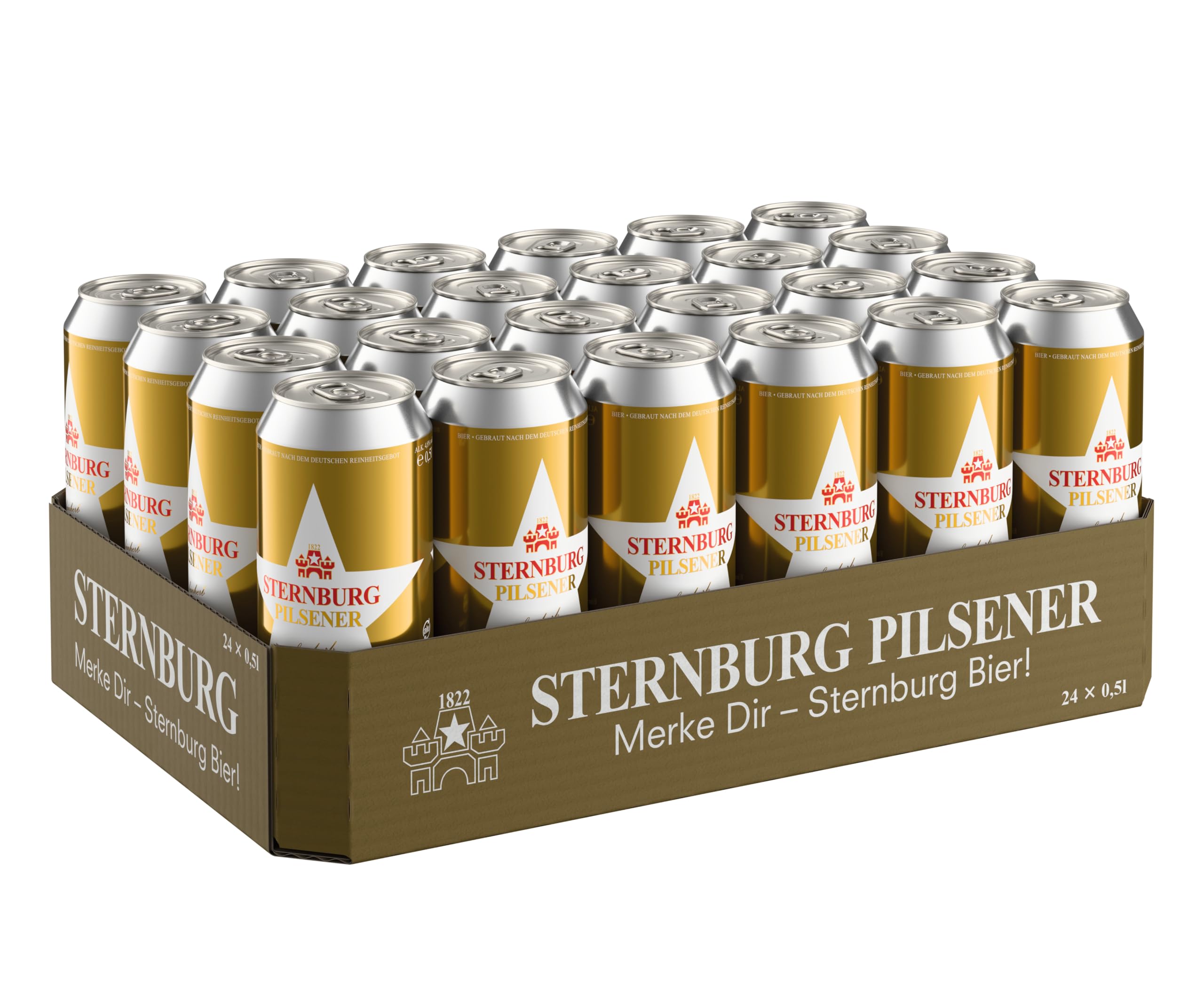 Sternburg Pilsener, feinherb EINWEG 24x0,50 L Dose