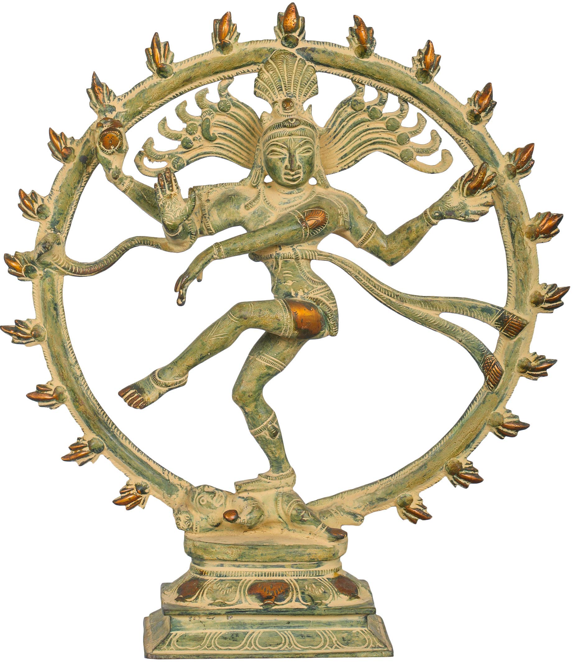 Statue de Nataraja en laiton cadeau spirituel unique pour pendaison de crémaillère