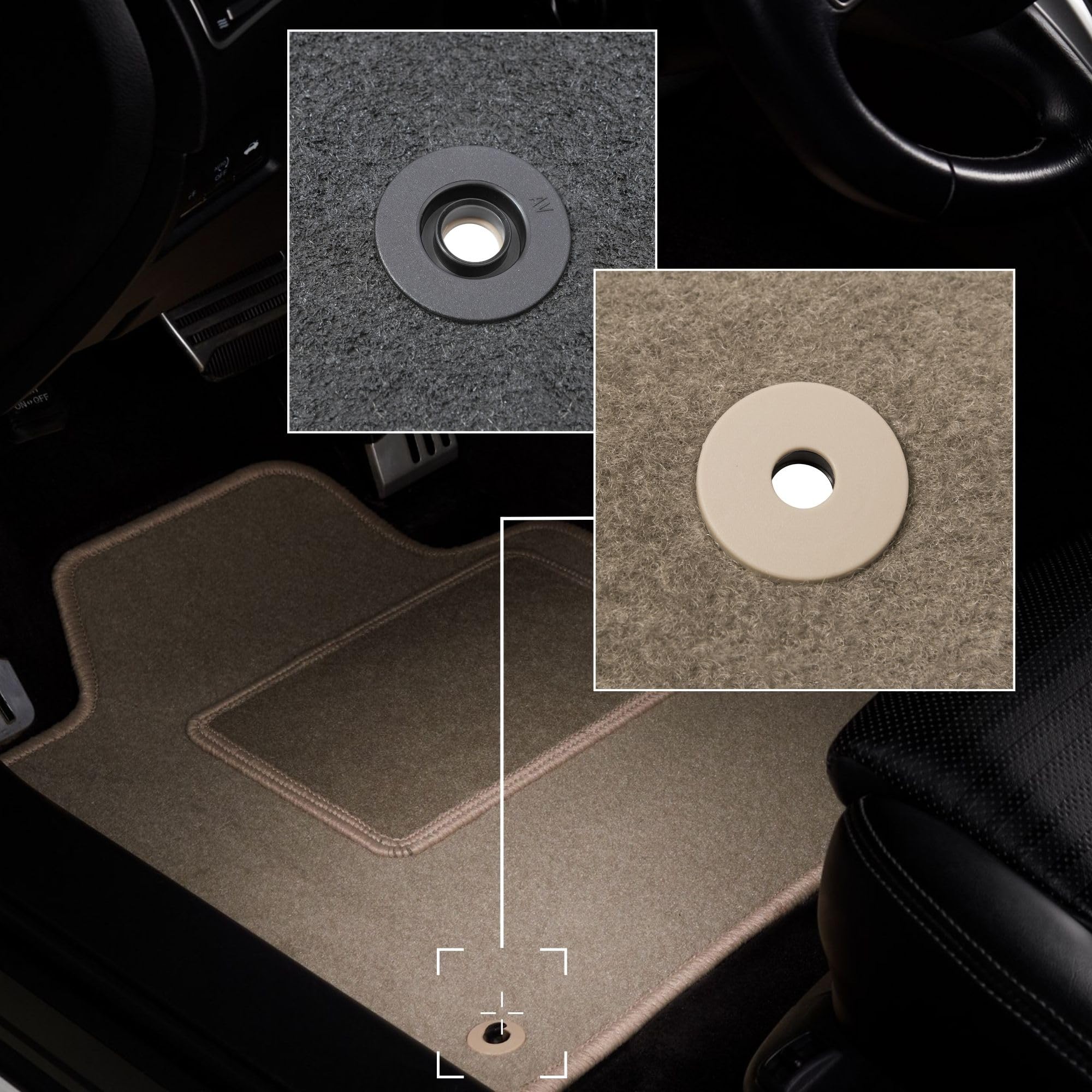 Tapis Caoutchouc Voiture 4 Pièces Pour Peugeot 406 (1995-2004) - Noir Antidérapant - Meilleur Que Universel - Protection Sol - 12