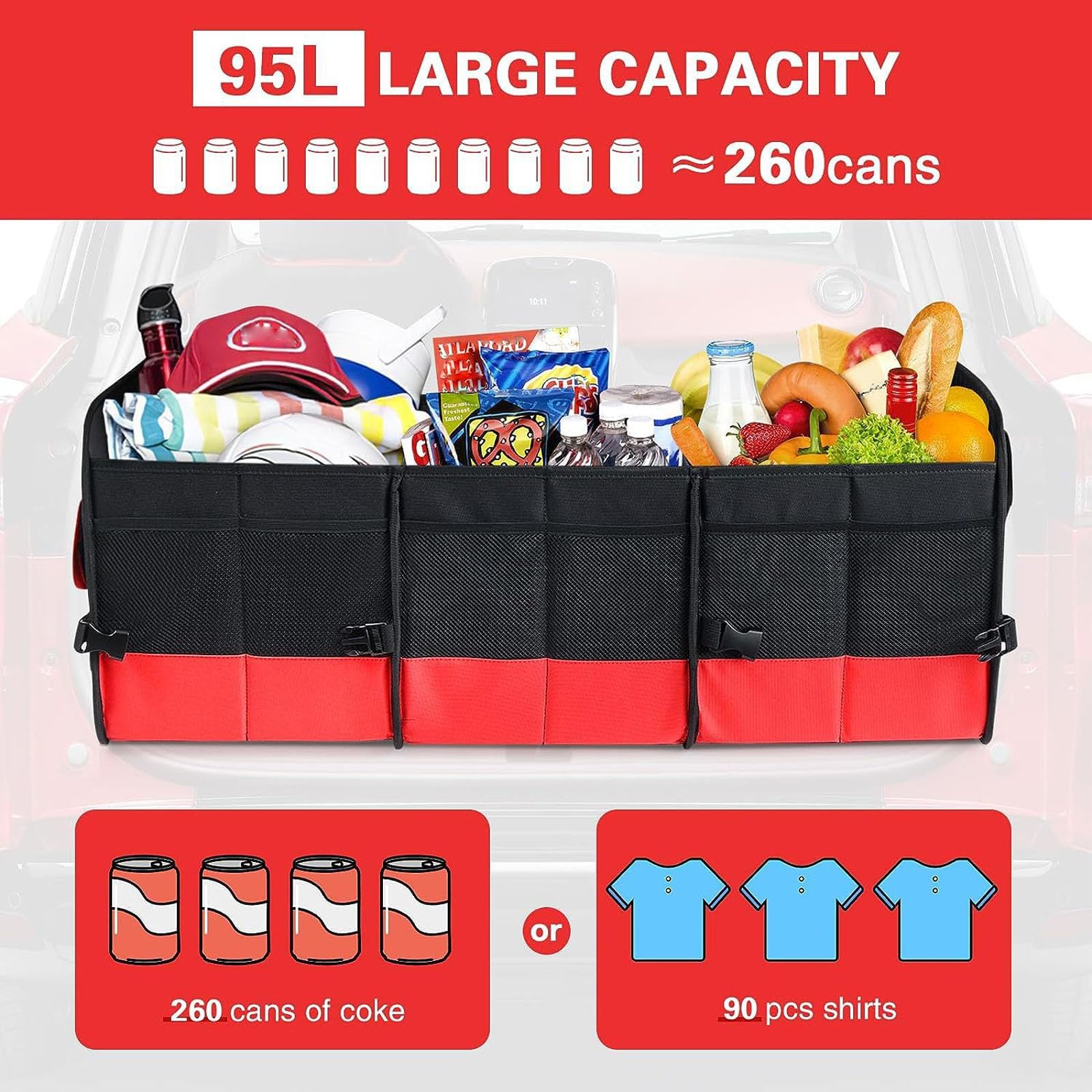 Sacs de rangement de coffre Dacia Duster (II) à partir de 2017 Sacs de rangement de coffre Dacia Duster (II) à partir de 2017
