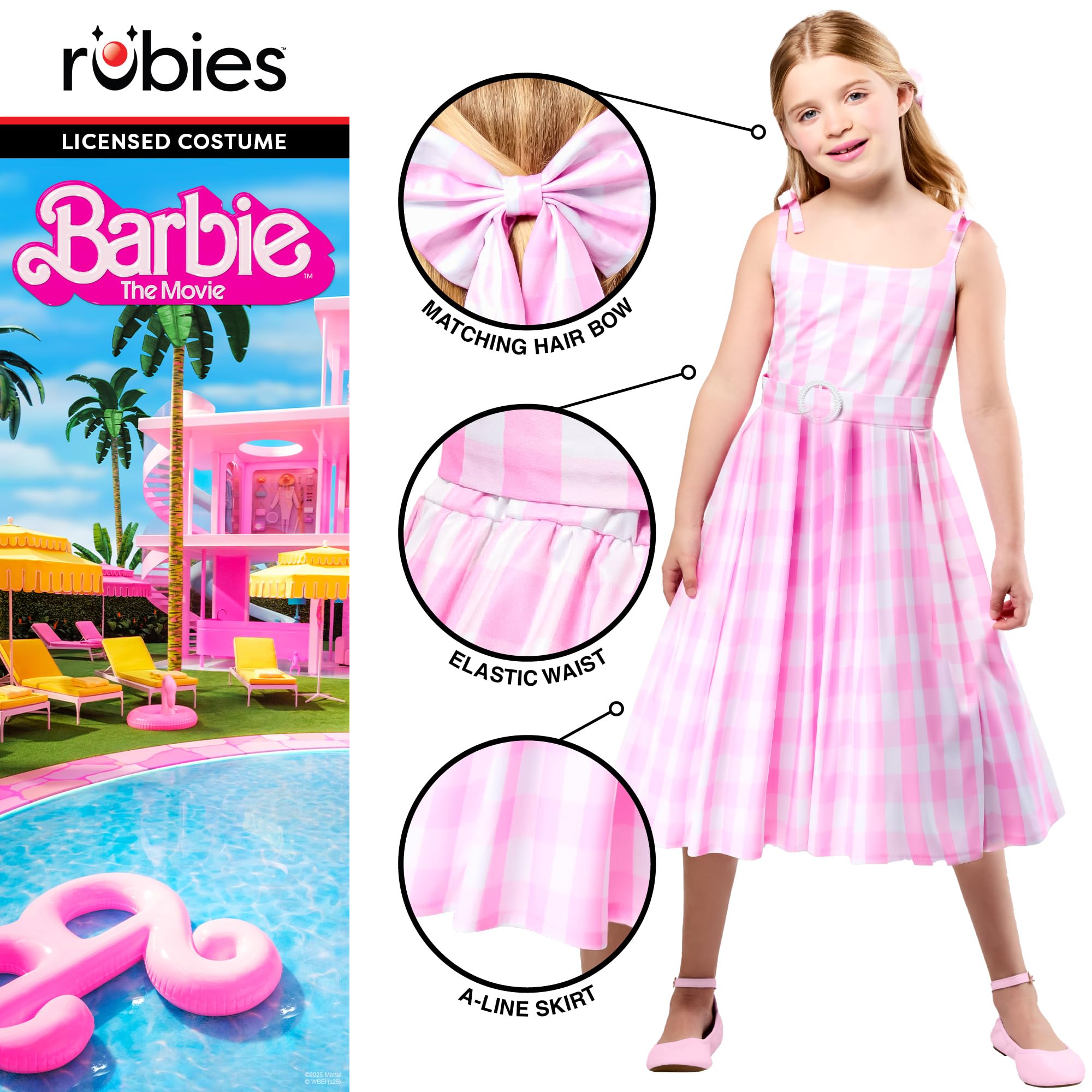 Rubies Official Barbie Perfect Day Girls Costume, Kids Fancy Dress, Size Age 9-10 Years Halloween, Multicoloured, Size 9-10 - Image 2