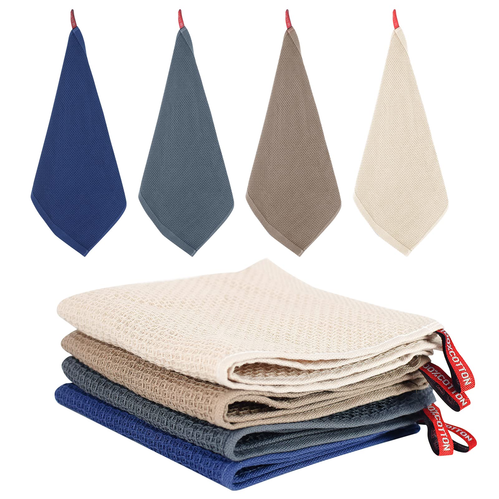 Lirex Geschirrtücher Set (6er-Pack), 28 x 28 cm Weiche Geschirrtuch