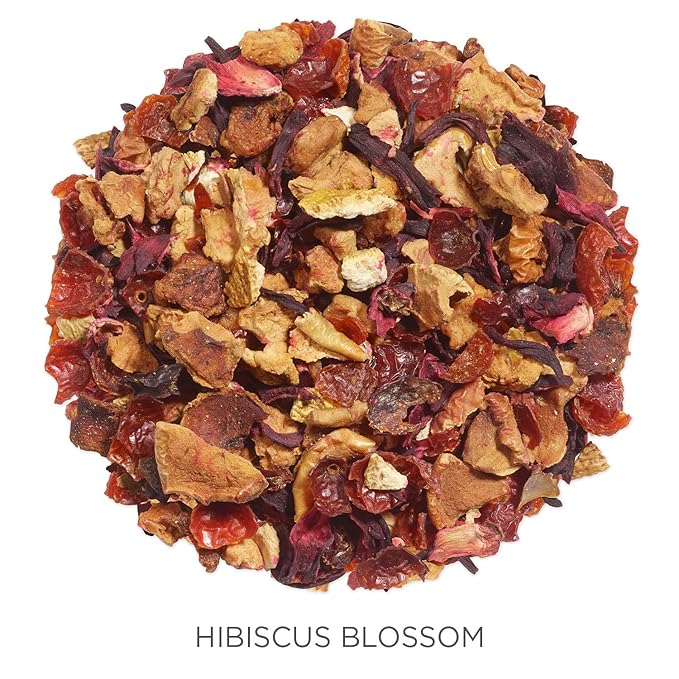 To brew a cup of Tea Forte Hibiscus Blossom Organic Herbal Tea, simply steep 1 teaspoon of tea in hot water for 5-7 minutes. The bold and tart flavor of hibiscus is complemented by the sweetness of rosehips, creating a well-balanced and fragrant brew. Enjoy this tea hot or cold, and savor its health benefits, as hibiscus is known for its high levels of antioxidants and potential health benefits.