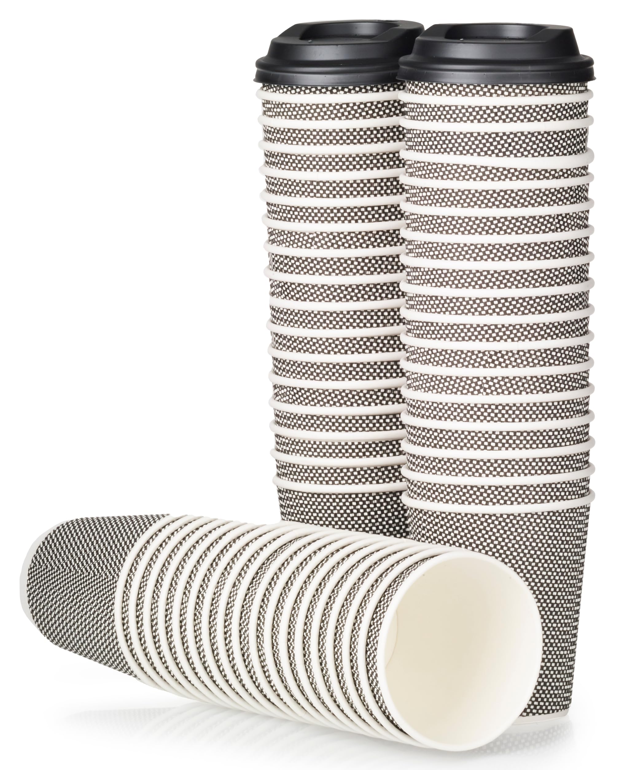 Signature Packaging - Ripple Paper Coffee Cups - 8oz / 236ml - 100 Pack