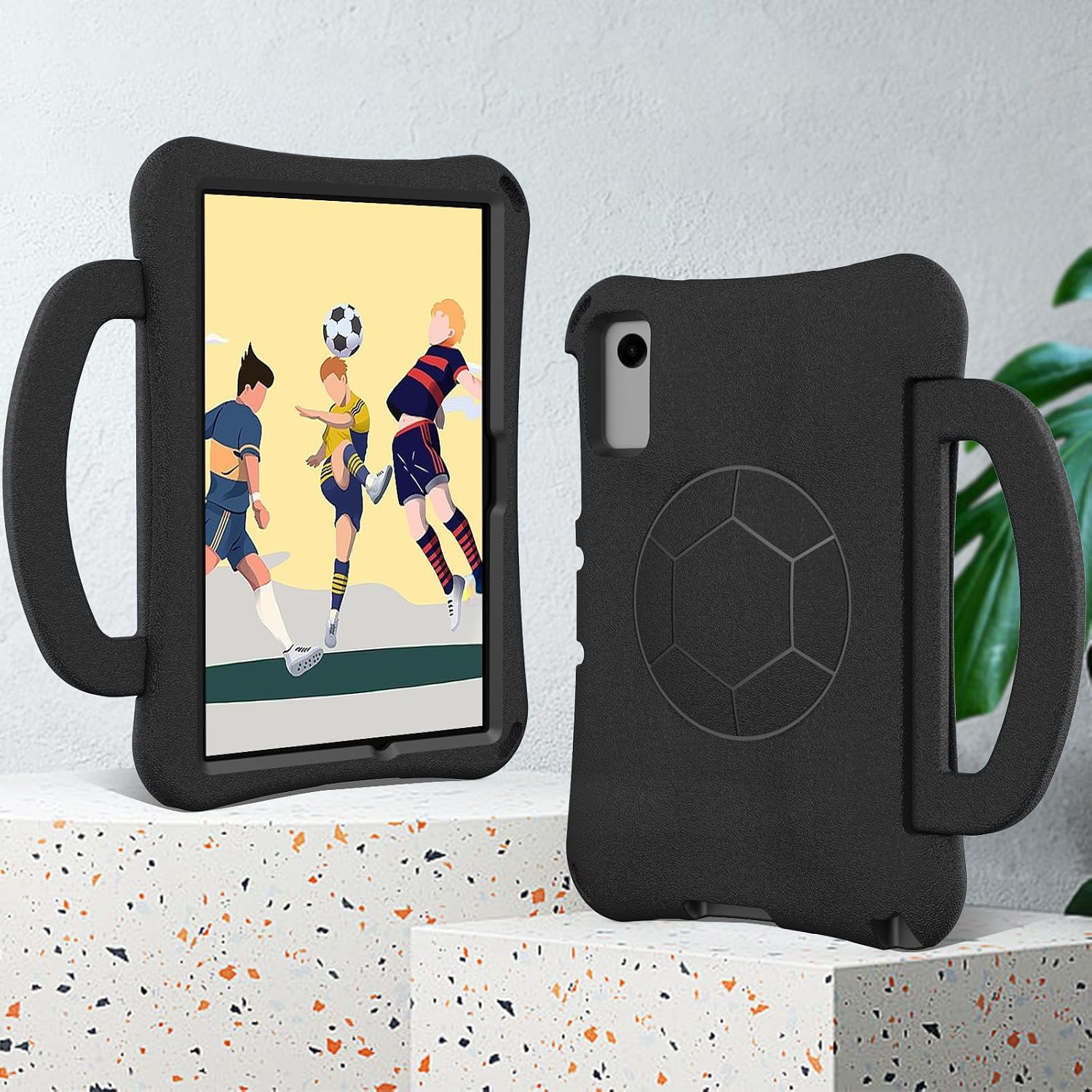 Compatible with Xiaomi Redmi Pad 2 2025 11 inch Tablet Case Kids Friendly Lightweight Shockproof Protective Case,Handle Stand Cover with Shoulder Strap Cover Compatible with Redmi Pad 2 (Black) image 4