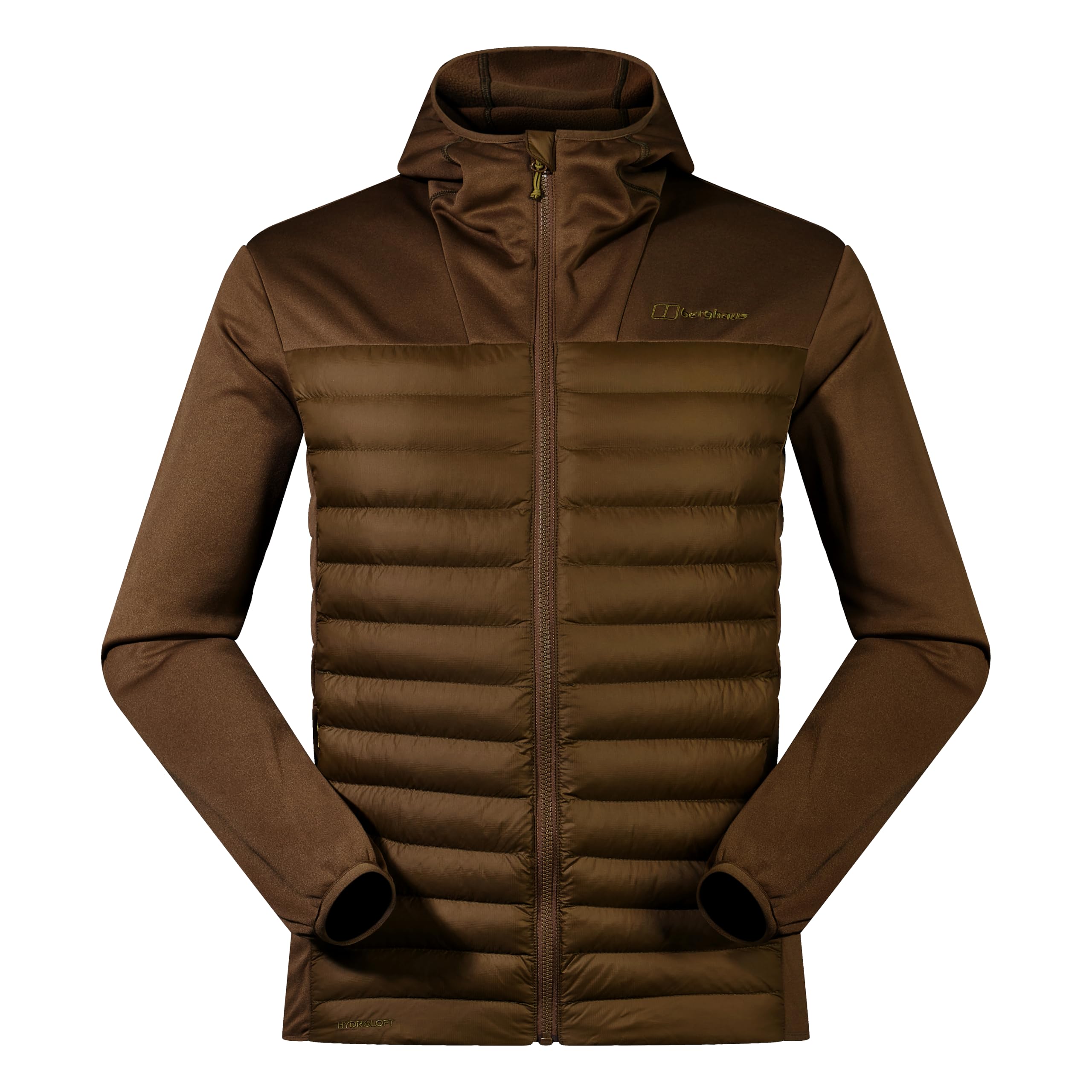 Berghaus Men's Vaskye Synthetic Insulated Jacket | Extra Warm | Durable Coat | Lightweight Design | Puffer Jacket Insulated Jacket, Bark, 2XL