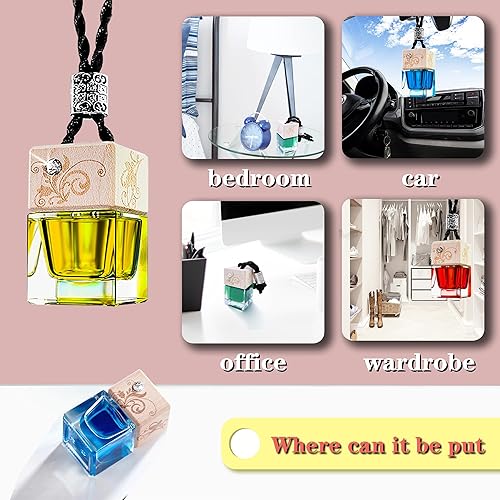 Miniatura 6 de Ambientadores para automóvil, 0.3 fl oz (0.3 fl oz) para colgar perfume automotriz para espacio pequeño, fragancia de aceite esencial para