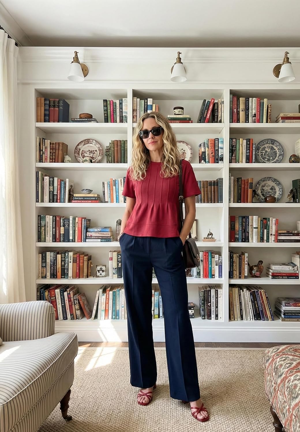 LOMON Spring Peplum Tops for Women Babydoll Pleated Short Sleeve Crop Swing Shirts Blouses Trendy Casual Clothing 2026 - Image 4