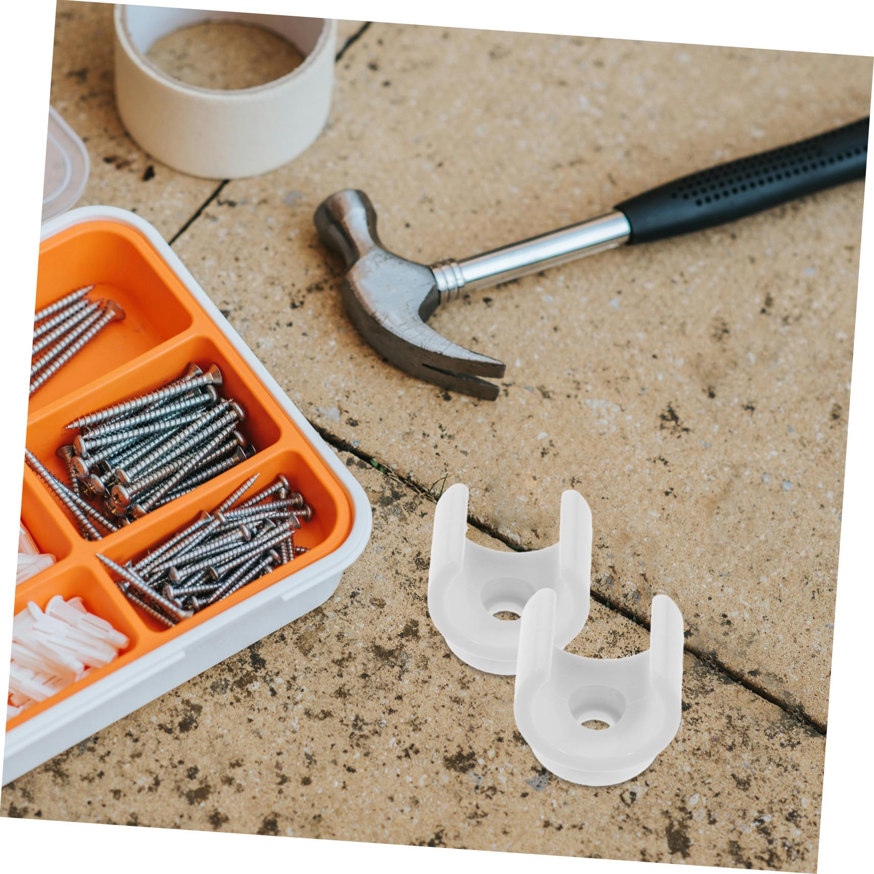 PRETYZOOM 300 Piezas Clips para Tubos PVC Soporte U Forma de Silla Abrazaderas para Tuberías Agua y Conducción Cable Gestión y Resistente