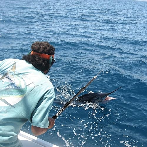 Miniatura 7 de KOMCLUB Telescopic Fishing Gaff with Super Sharp Spear Hook Lightweight Hand Fish Gaff with Soft Rubber Nonslip Handle and Lanyard for Freshwater