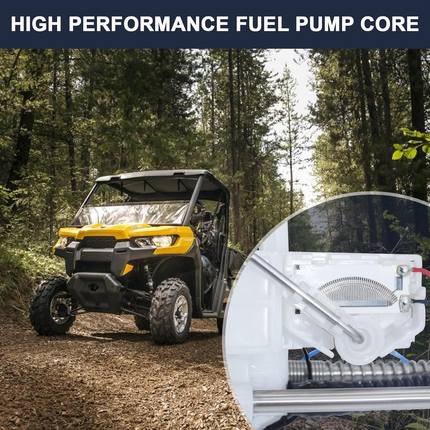 709000662 Fuel Pump Assembly Compatible with Can-Am Defender HD8 500 800 500R 800R 1000 HD10 Max PRO DPS XT 2016-2021,Replaces#47-1025 - Image 3