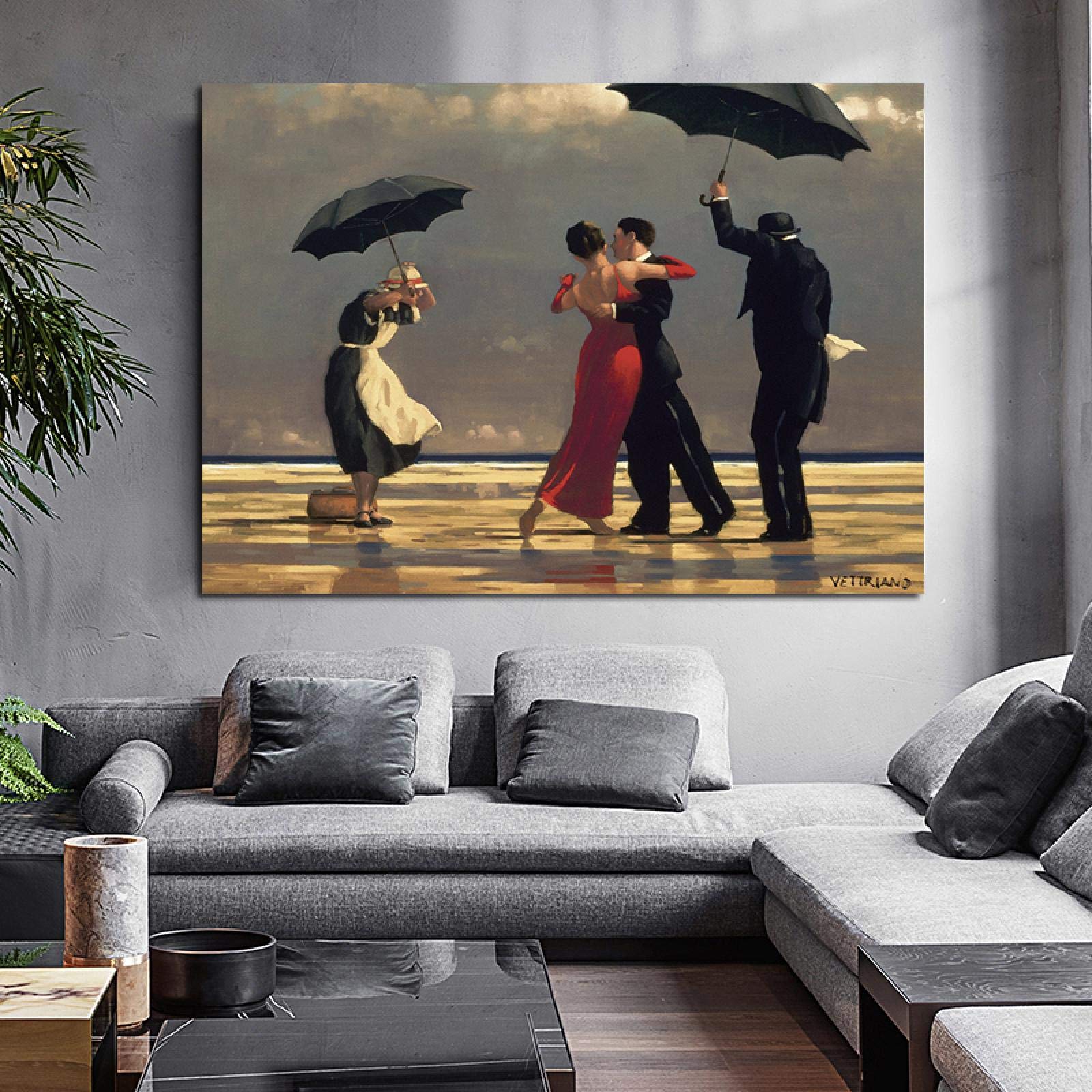 Klasyczny drukowany plakat dekoracja pokoju obrazy grafika 70 x 125 cm z ramką