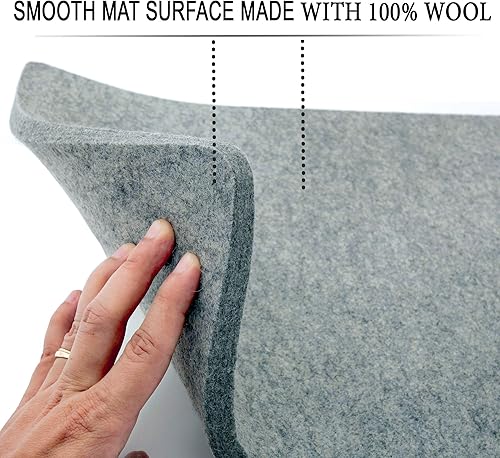 Miniatura 9 de SAVINA Tapete de prensado de lana de 9 x 9 pulgadas, almohadilla de planchado acolchada, lleva tu acolchado u otras manualidades textiles al