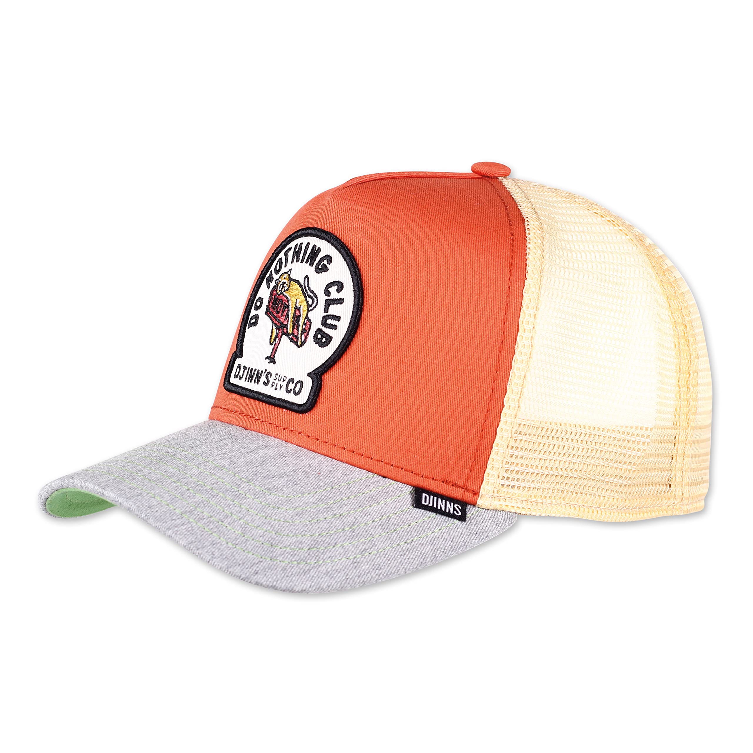 Djinns DNC New 1.1 Orange/Heather Grey HFT Trucker Cap - One-Size