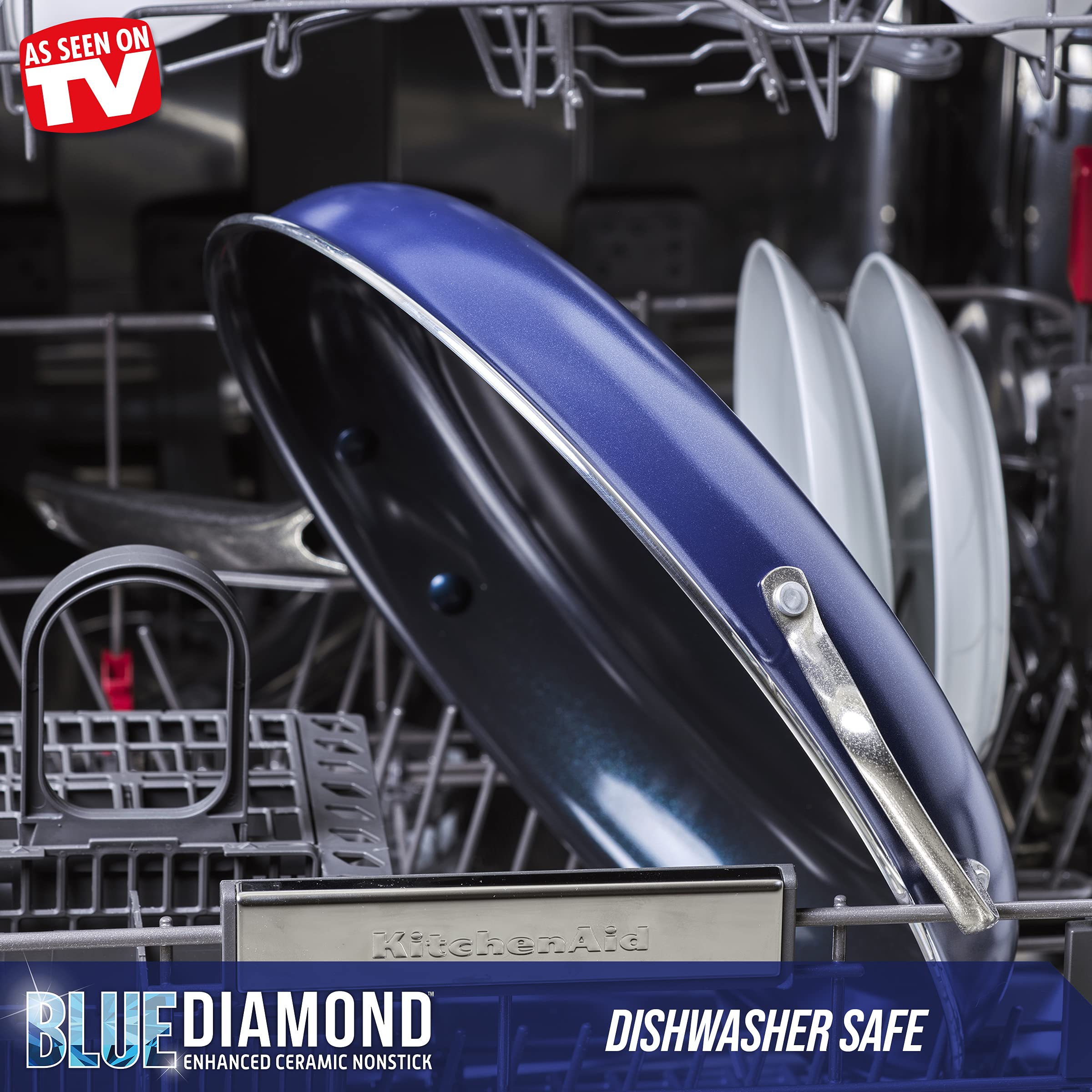 Blue Diamond Cookware Diamond Infused Ceramic Nonstick, 14" Large