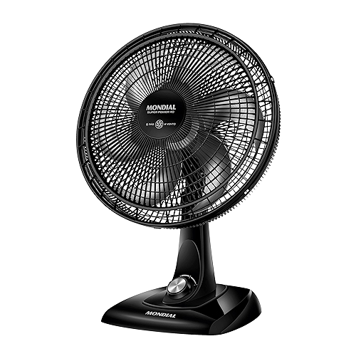 Ventilador de Mesa Mondial 220V, 40cm, 6 pás, Super Power - VSP-40-B