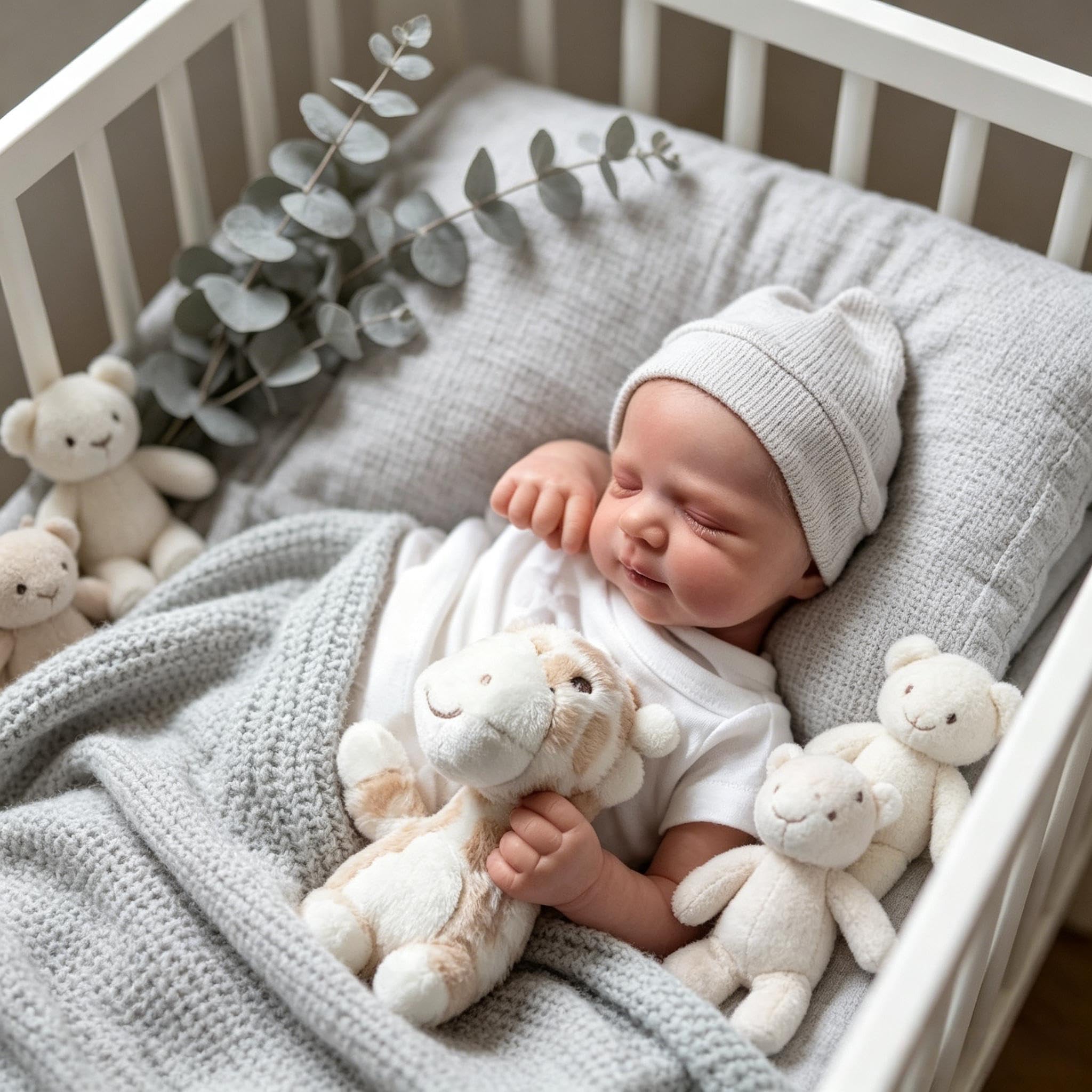 Reborn Lalki dla niemowląt, silikonowe, na całe ciało, 45 cm, prawdziwe lalki, noworodek, realistyczna lalka niemowlęca, zmywalna, winylowa, silikonowa, z akcesoriami do zabawek