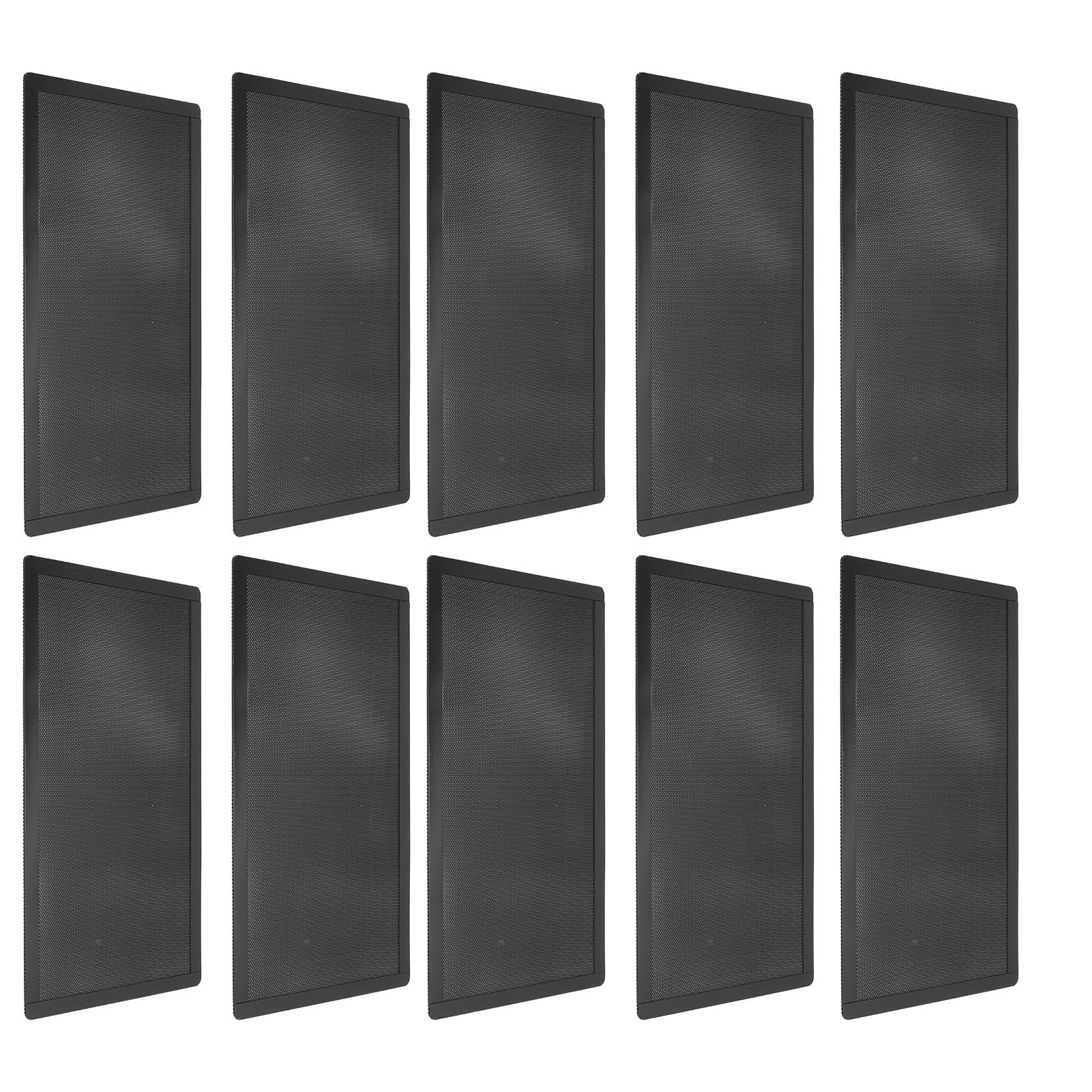 10 Stück Lüfter-Staubfiltergitter, magnetische Staubfilterschutzabdeckung für PC-Gehäuse, PVC-Filtergitter mit kleiner Maschenweite und weichem Magnetrahmen für