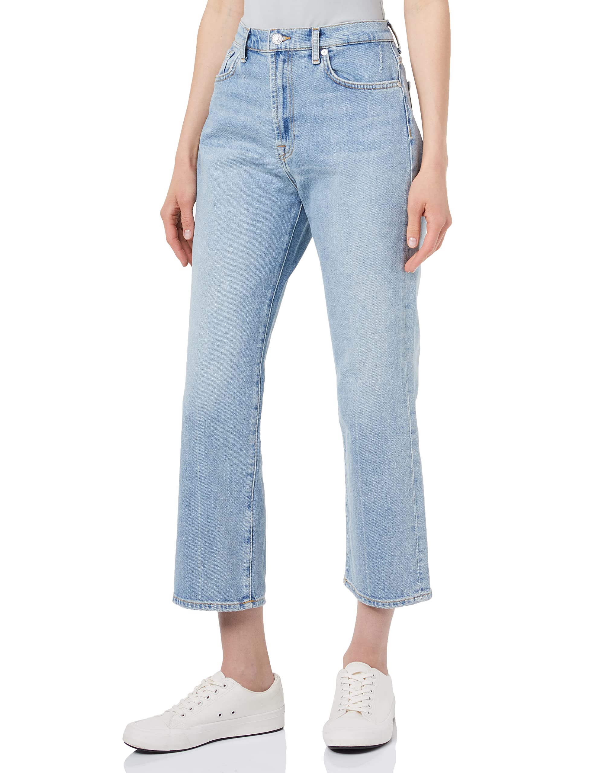 7 For All Mankind Women's JSSLC100 Jeans, Light Blue, Regular