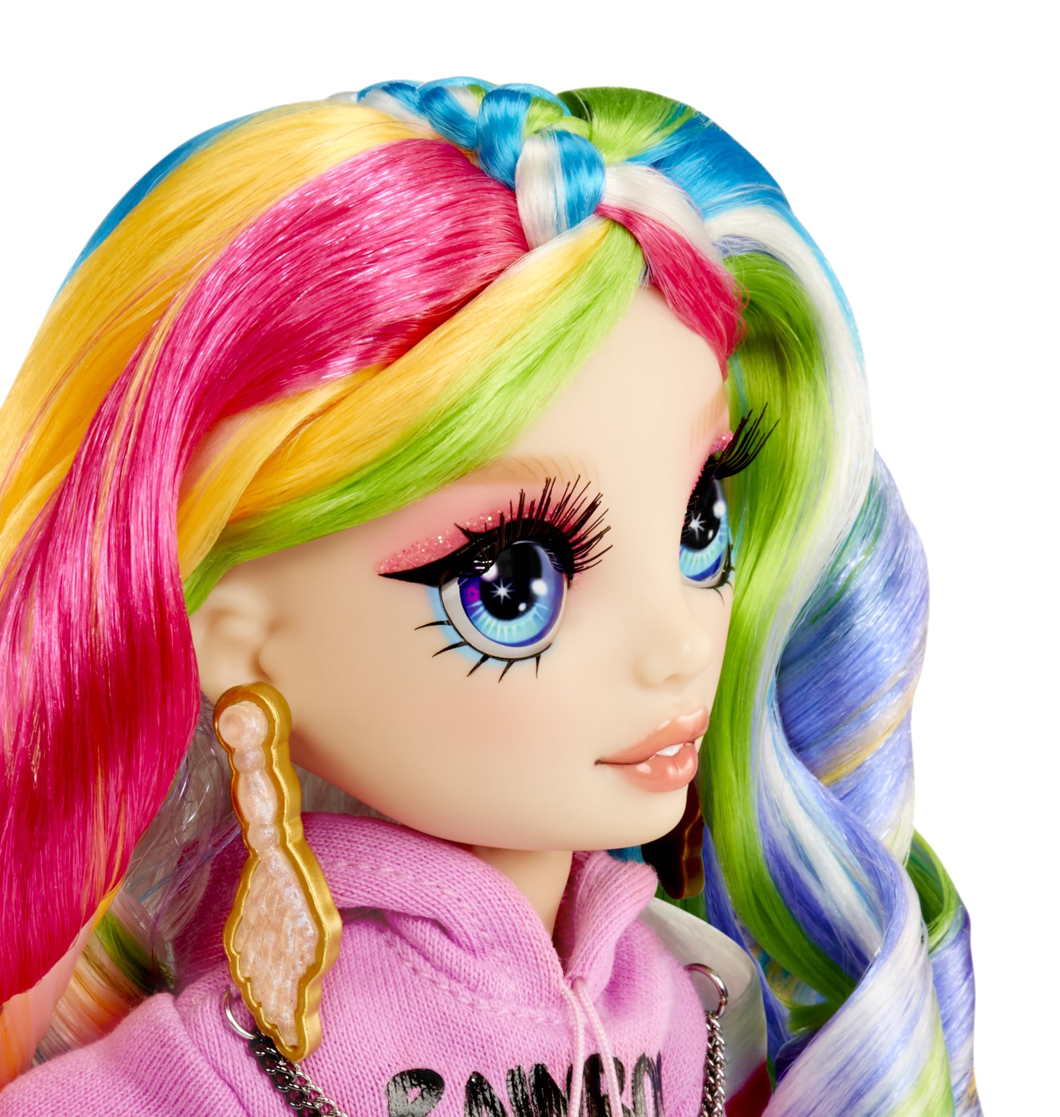 RAINBOW HIGH Creative Crystals Amaya - Poupée Mannequin Arc-en-Ciel de 28 cm avec Kit DIY Accessoire en Cristal, Bague pour Vous, Jeu de Résine, Cadeau pour Enfants de + de 8 Ans, Non Comestible