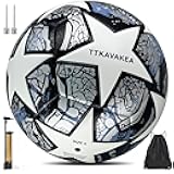 Soccer Ball Size 5,Waterproof PU Leather,Official Match Ball