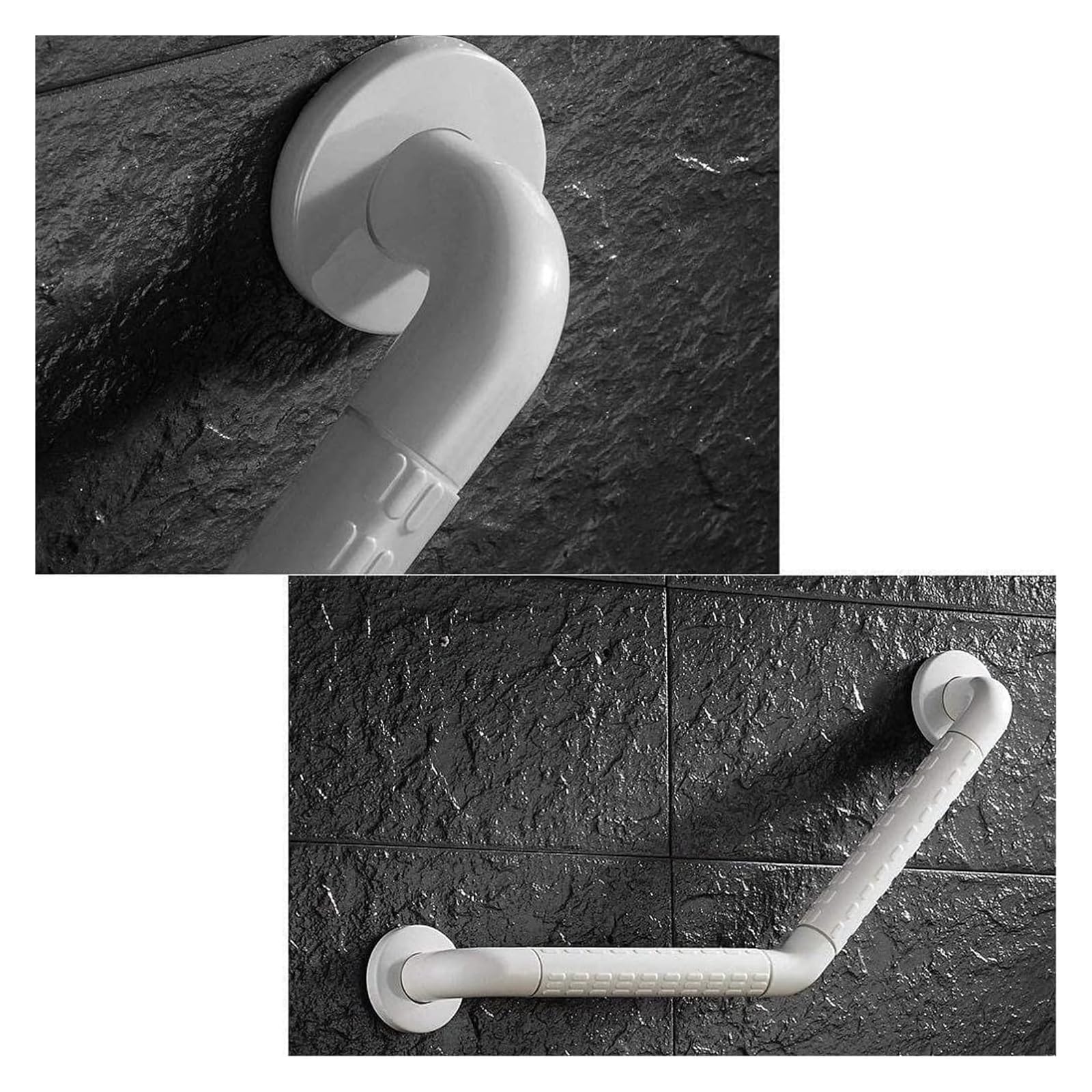 Baño para Agarraderas Asidero de seguridad antideslizante de acero inoxidable de 12 pulgadas, curvado for ducha, for montaje en pared.