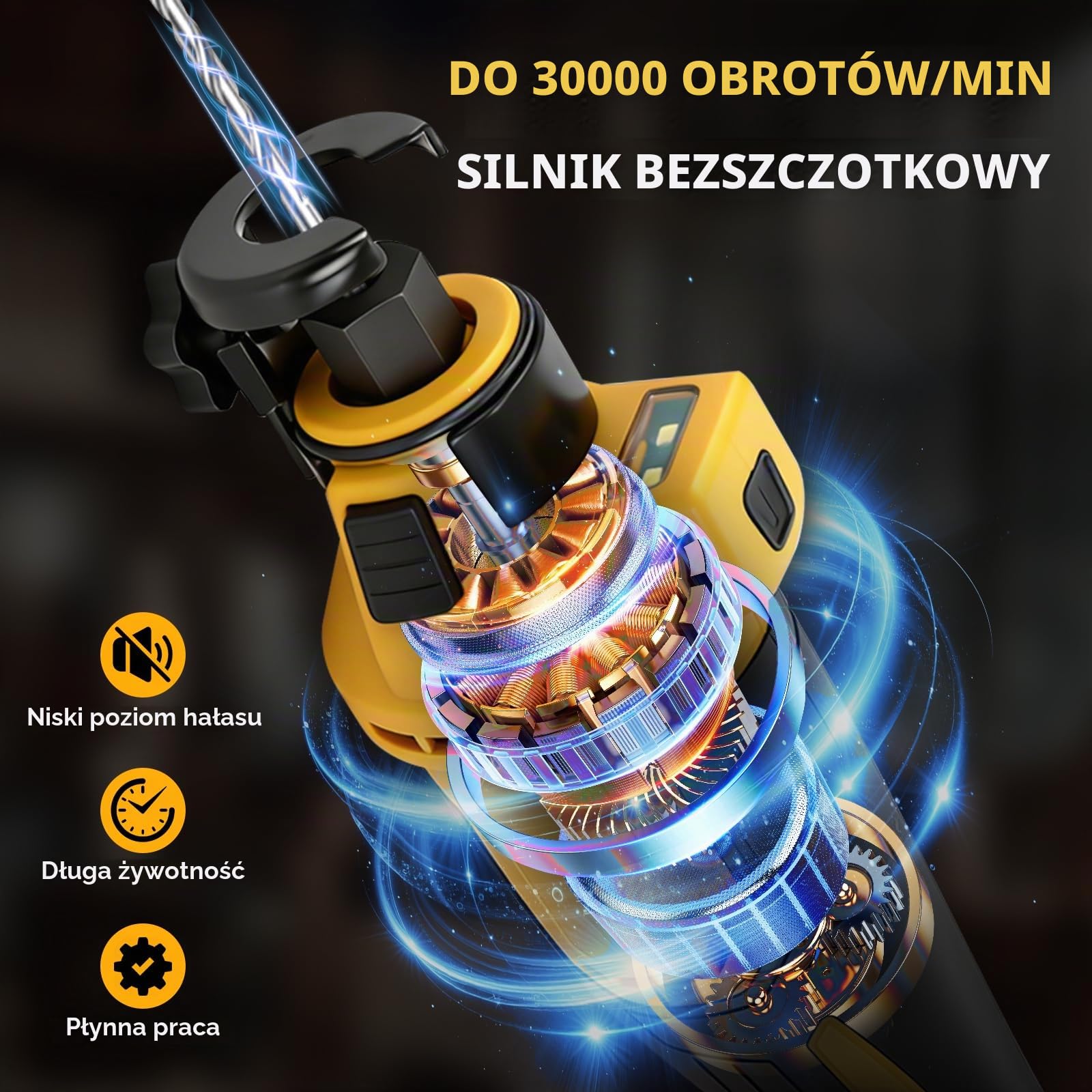 Bezprzewodowe narzędzie do wycinania płyt kartonowo-gipsowych do akumulatorów DEWALT 18 V 20 V, bezszczotkowa piła obrotowa do płyt kartonowo-gipsowych z 20000 25000 30000 3 zmienne prędkości do