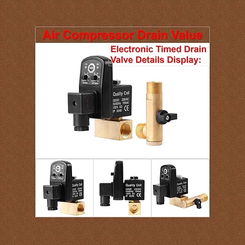 Miniatura 4 de Válvula de drenaje automática G1/2 AC230v,Válvula de drenaje del compresor de aire DN15,Operación automática y diseño programable