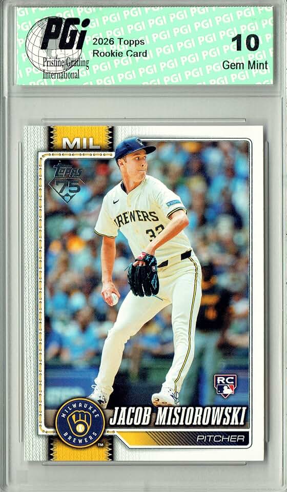 Jacob Misiorowski 2026 Topps #10 Rookie Card PGI 10
