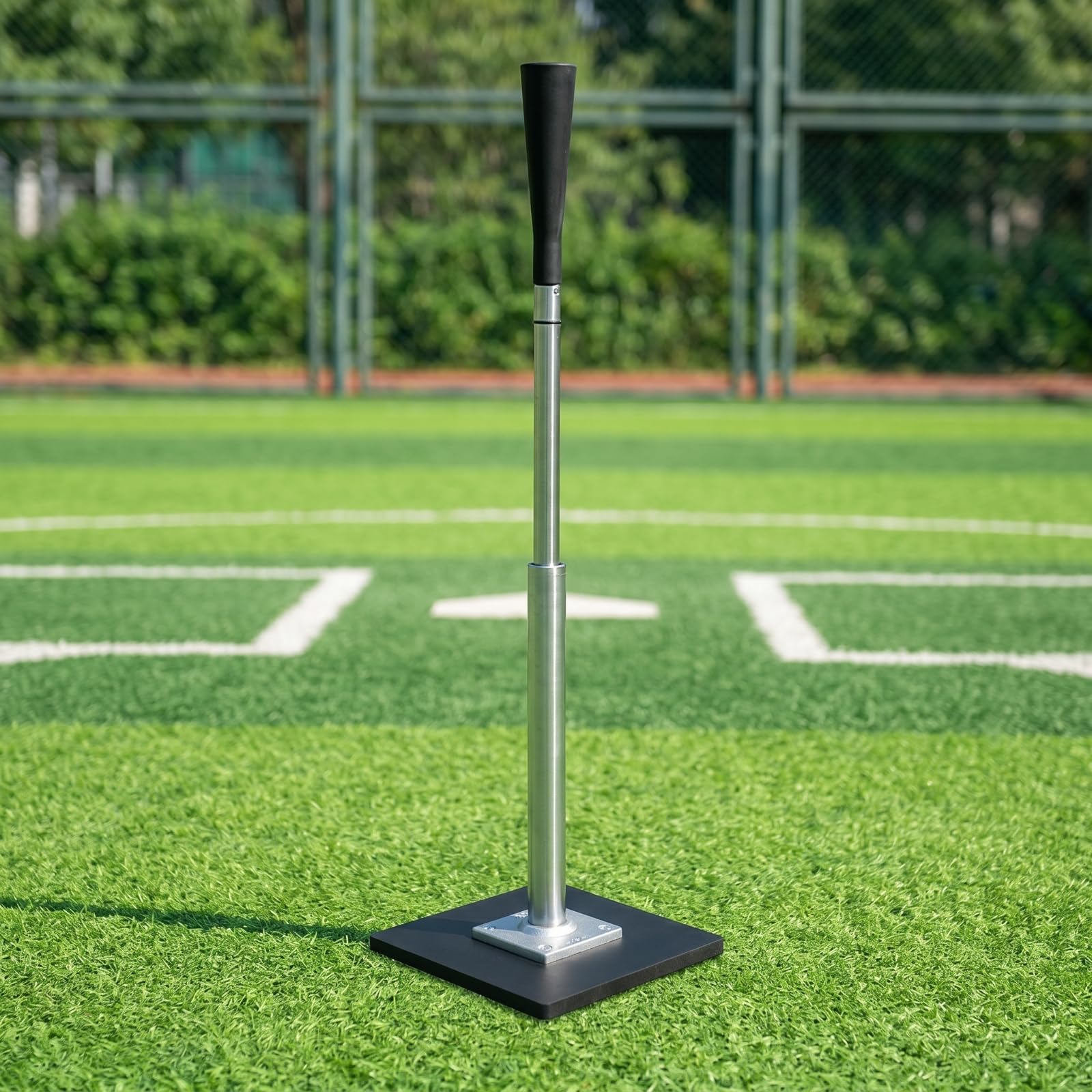 Soporte de Entrenamiento de Béisbol tee de Bateo tee de Golpeo Estructura Metálica Estable Amortiguación de Impactos Ligero y Transportable Adecuado