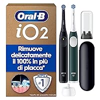Oral-B iO 2 DUO Spazzolino Elettrico Oral B, Nero e Verde