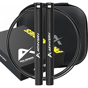 Athverv CrossFit Jump Rope, Speed Skipping Rope for Double Unders, Cardio & HIIT - image, photos