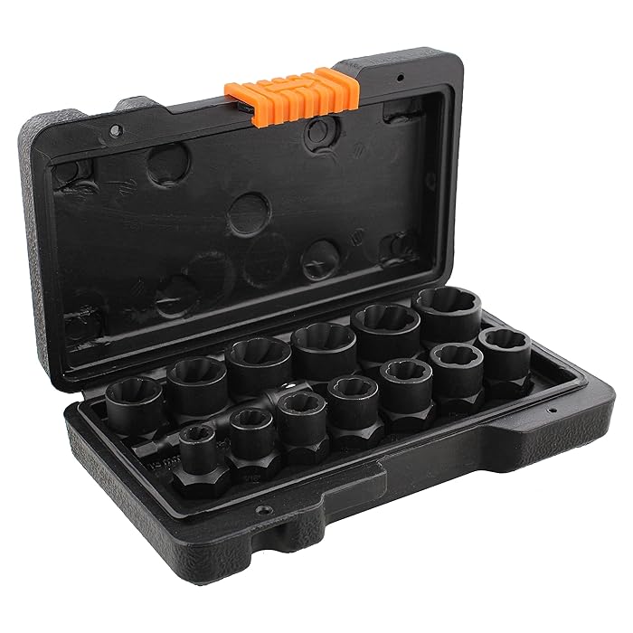 Buy ABN Impact Bolt Remover and Extractor Socket Set 13pc Stripped Screw Removers with Hex