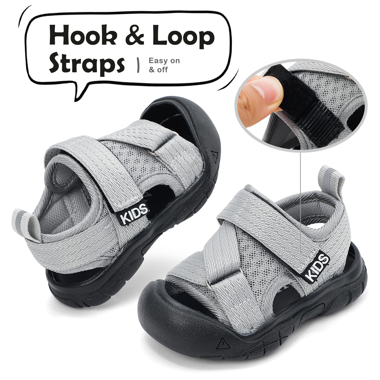 Chaussures Bébé Été Sandales de Sport Garçon Baskets Running Confort Enfants avec Semelle Caoutchouc Antidérapant