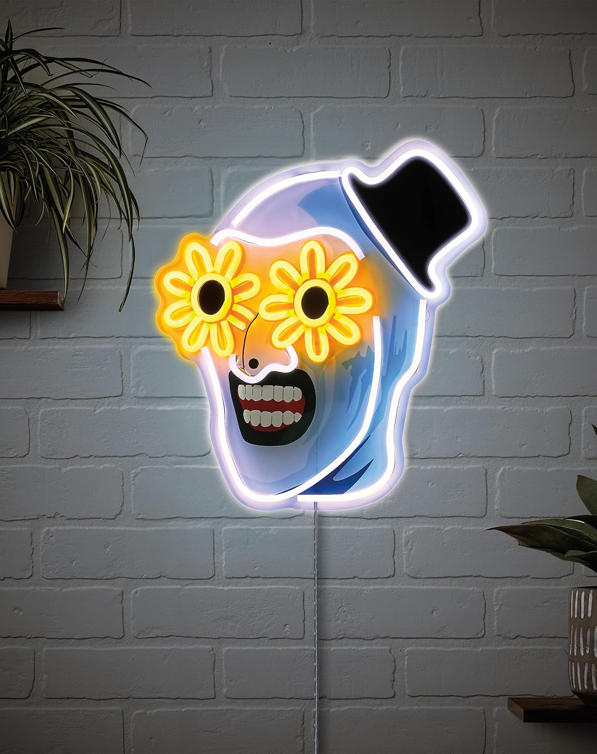 Spirit Halloween Art the Clown Neon LED Light-Up Sign - Terrifier, Multicolor