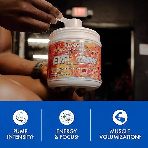 Miniatura 54 de Evogen EVP Xtreme NO - Polvo de preentrenamiento para hombres y mujeres Preentrenamiento sin azúcar con beta alanina, creatina y cafeína