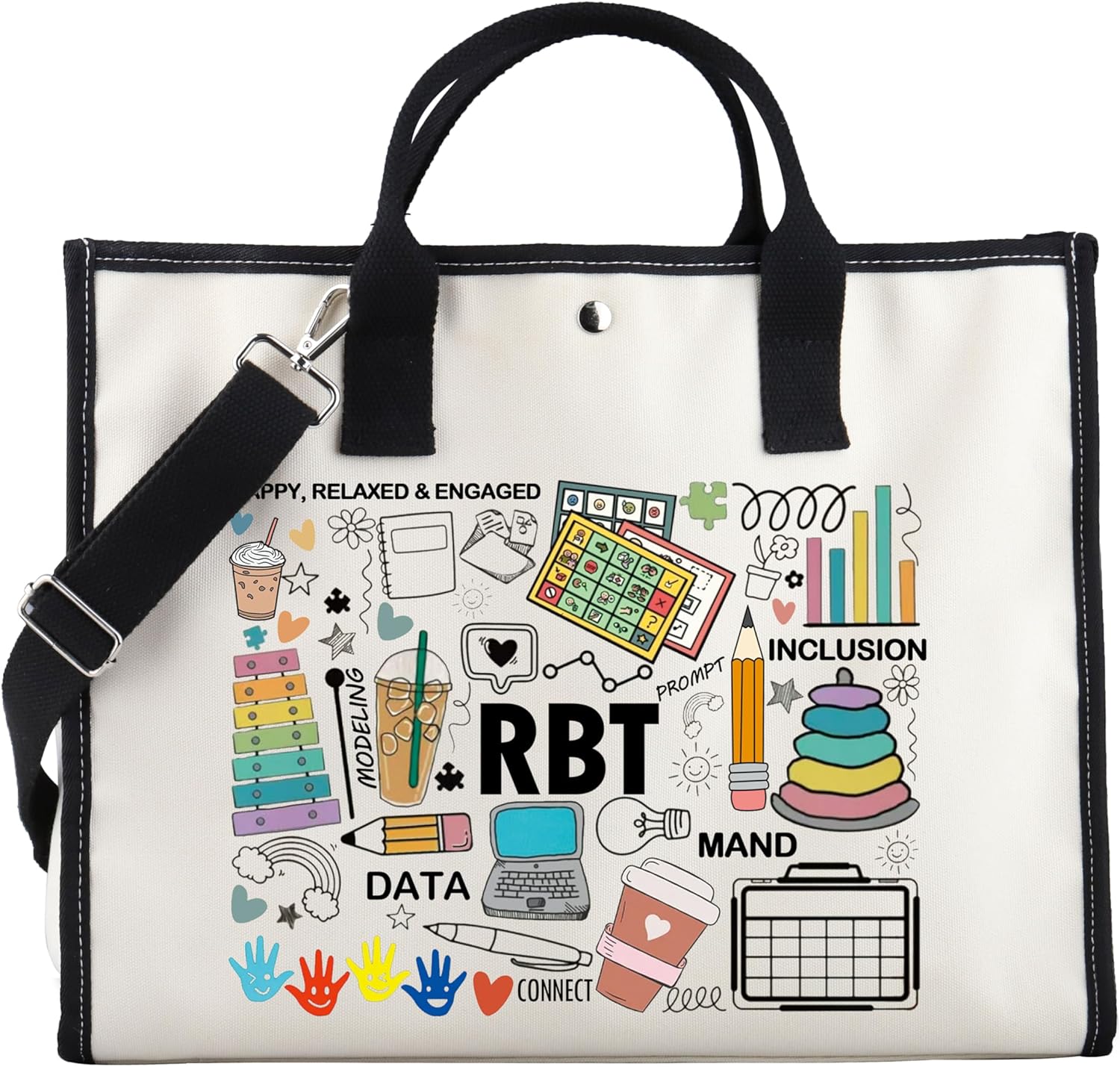 PWHAOO Registered Behavior Tech Tote Bag - Behavior Analyst Gift
