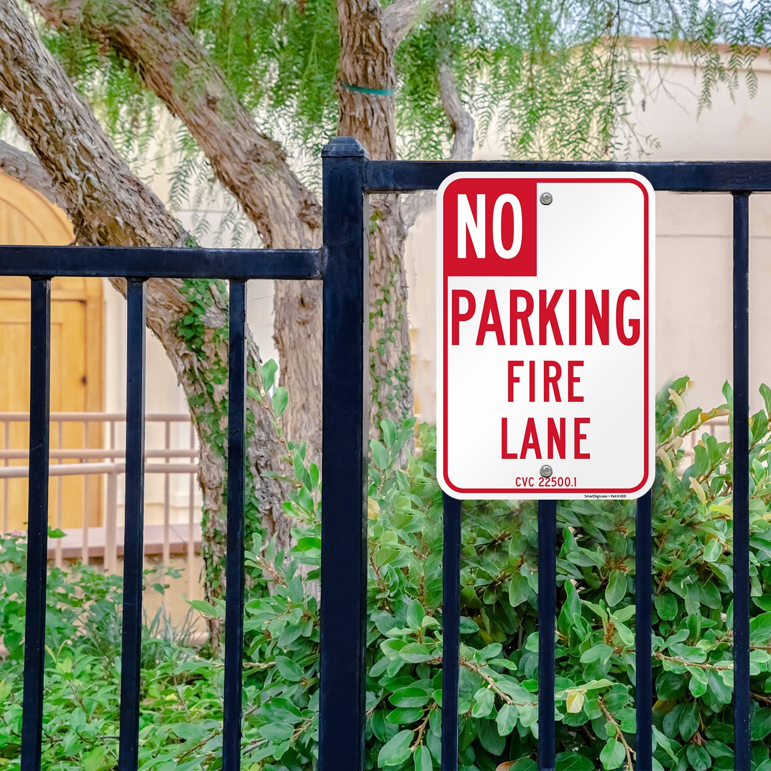 SartSign (Pack Of 4) 18 X 12 Inch "Fire Lane - No Parking, Tow-Away