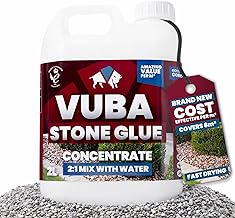 Vuba Easihold 2L Concentrate Rock Glue - Stone Adhesive, Dual Bond Technology Mix 2:1 with Water, Pea Gravel Stabiliser for Landscaping Paths, Patios & Borders 8m² Coverage, 3-Year Protection